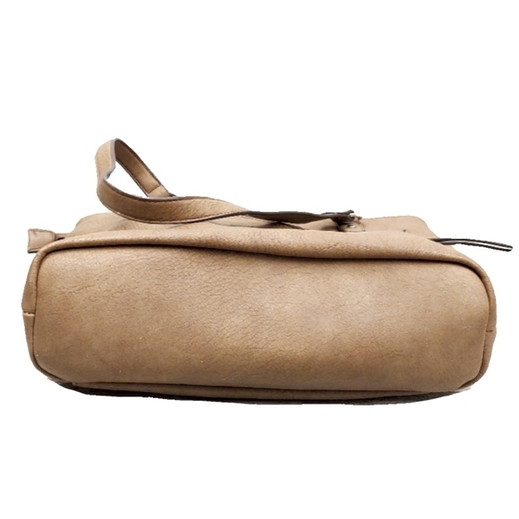 Nicole Miller Taupe Zip Accent Double Handl Shoulder Bag - Picture 9 of 9